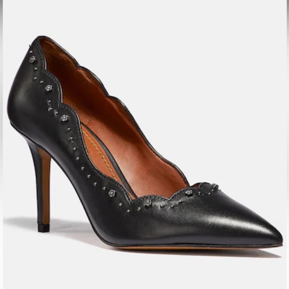 NWT Coach Waverly 85MM TRSTD LTR Black size 8B w box and dust bag - Picture 1 of 11